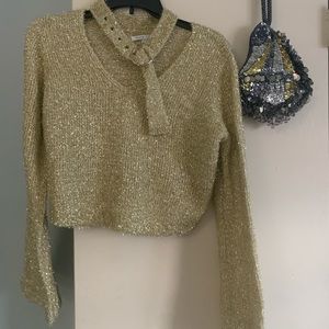 Gold blouse
